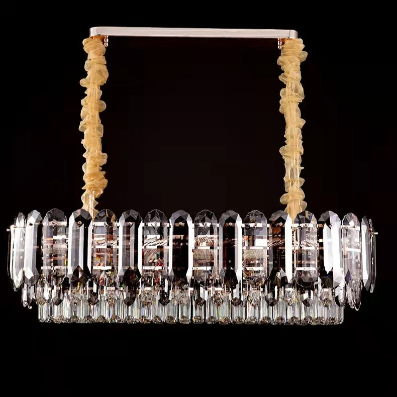 Luxury Smoke Gray K9 Crystal Chandeliers for Dining Room / living Room