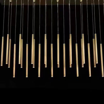 Gold Minimalism Pendant Chandelier for Dining Room