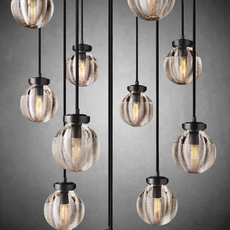 Pearls Round Chandelier 22"