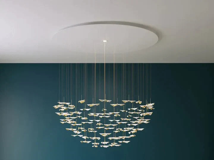 New Postmodern Round / oval 84 / 102 / 170 / 192 Leaves Art Design Chandelier