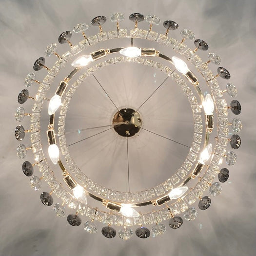 Luxurious K9 Crystal Chandelier Modern Ceiling Light Fixtures Set for Living Room / dining Room