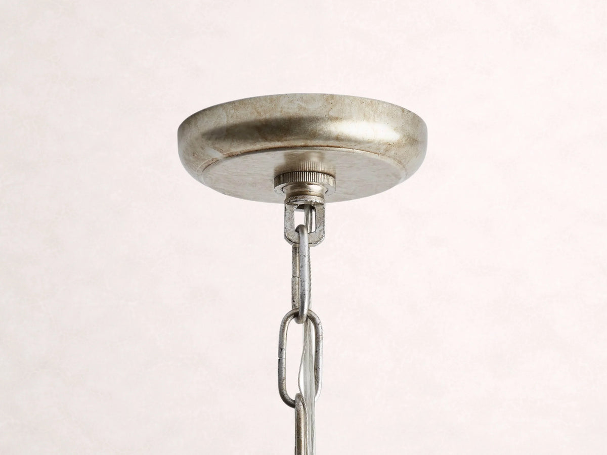 Geode 30-InchChandelier in Silver