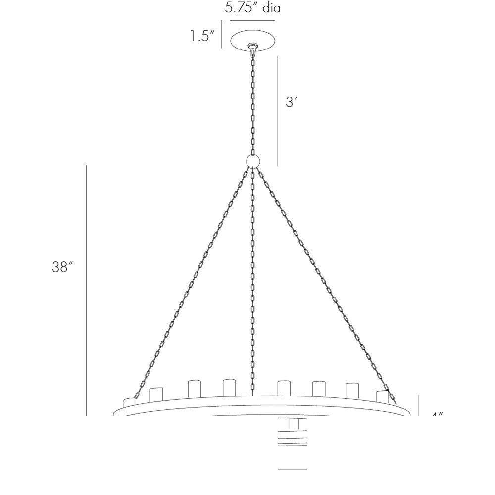 Geoffrey Medium Chandelier 84174 product image