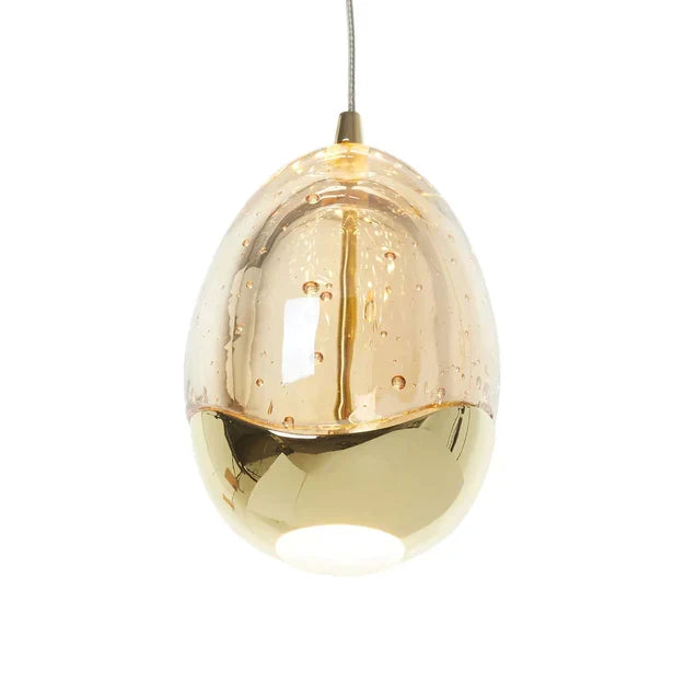Extra Long Glass LED Droplight Chandelier Pendant for Staircase / foyer