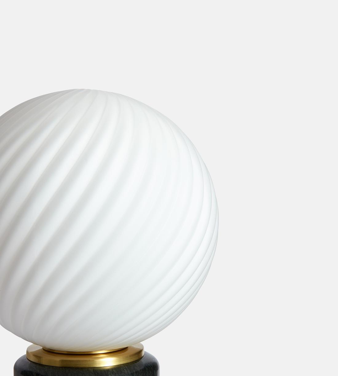 Green Glass Globe Table Lamp - Erhaus product image 3