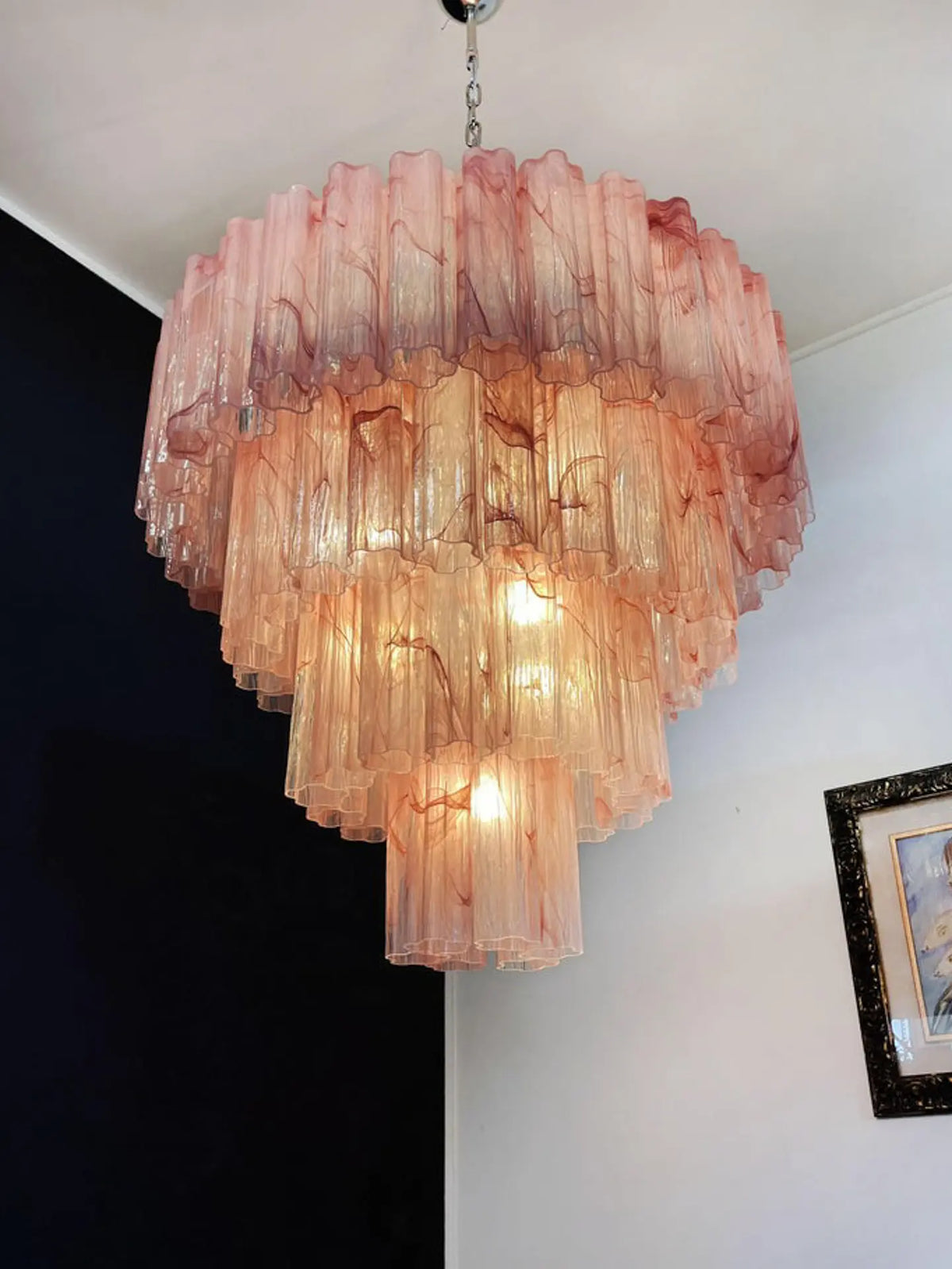 Murano Glass Chandelier - 78 Tubes