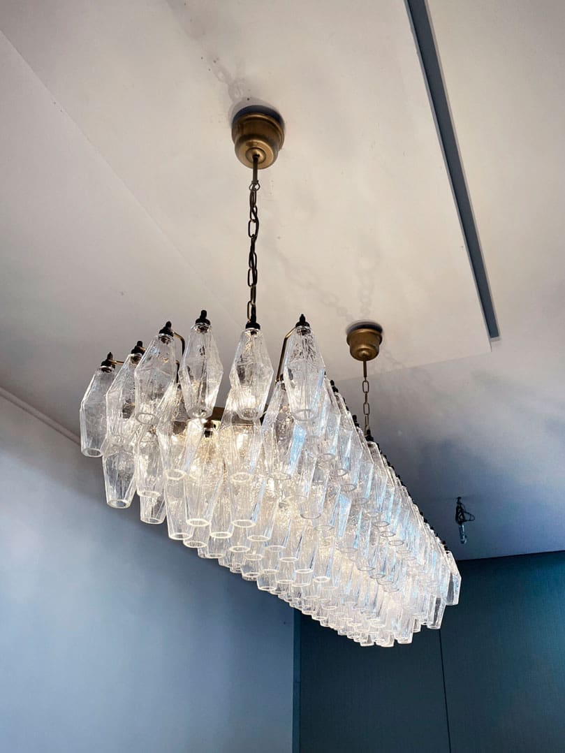 Murano Chandelier – Poliedri – 138 Glass