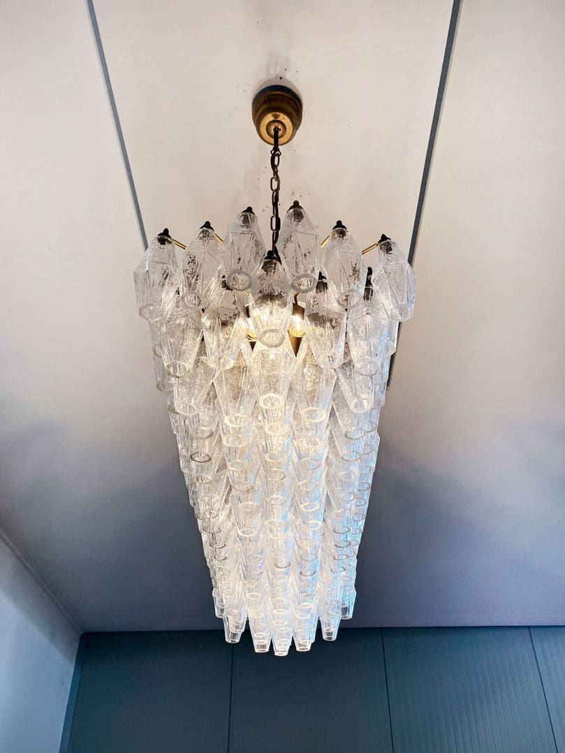 Murano Chandelier – Poliedri – 138 Glass