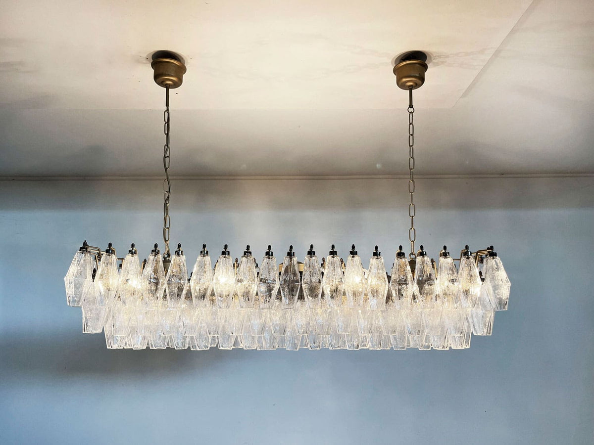 Murano Chandelier – Poliedri – 138 Glass