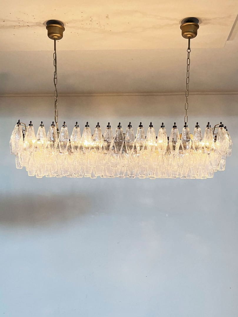 Murano Chandelier – Poliedri – 138 Glass