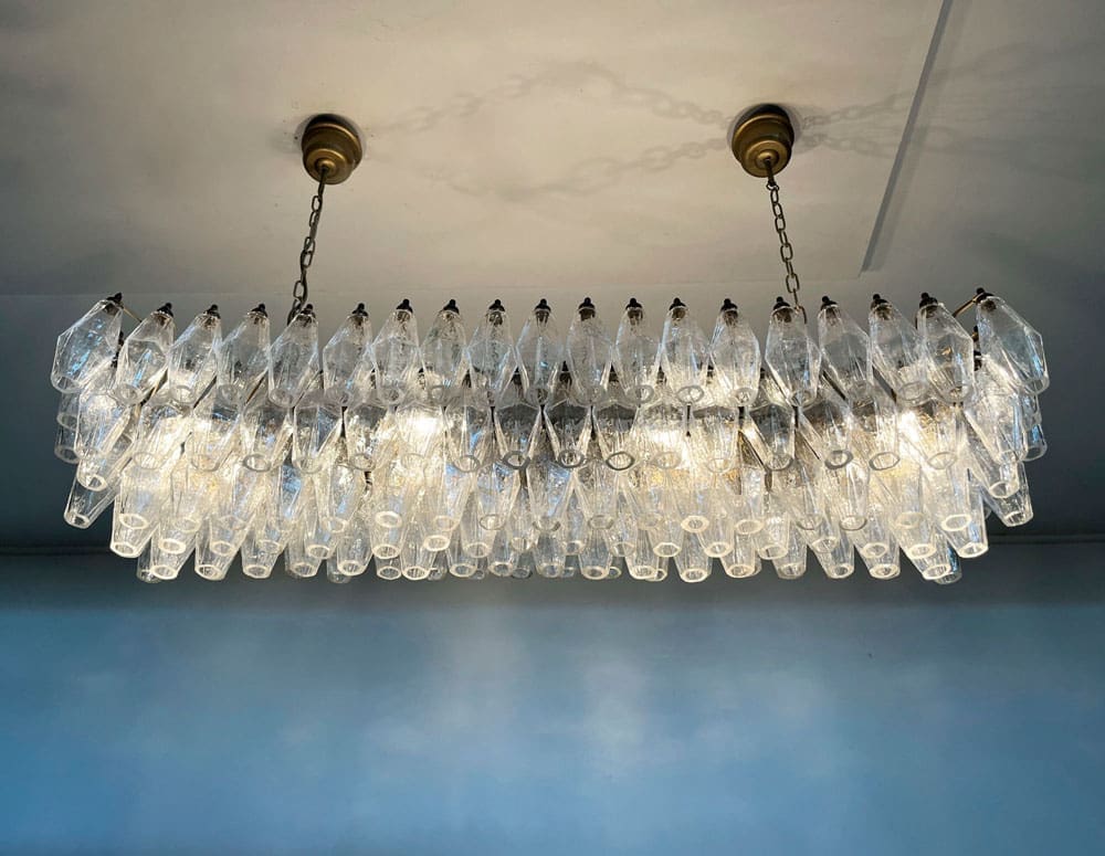 Murano Chandelier – Poliedri – 138 Glass