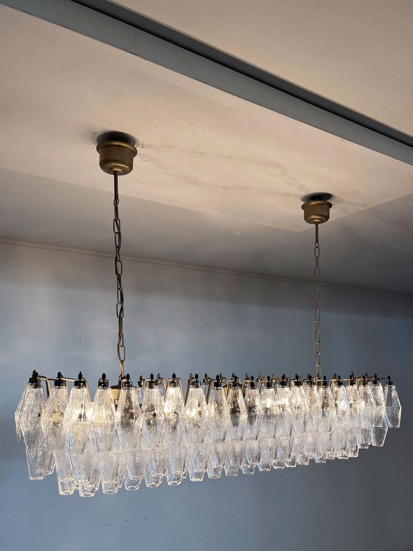 Murano Chandelier – Poliedri – 138 Glass