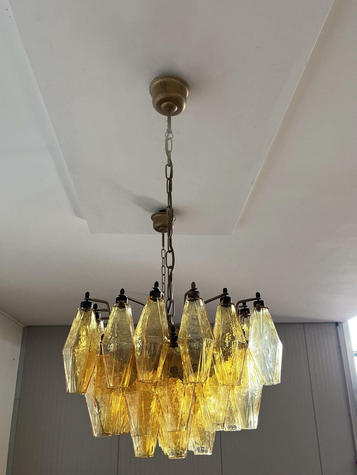 Murano Chandelier – Poliedri – 138 Glass