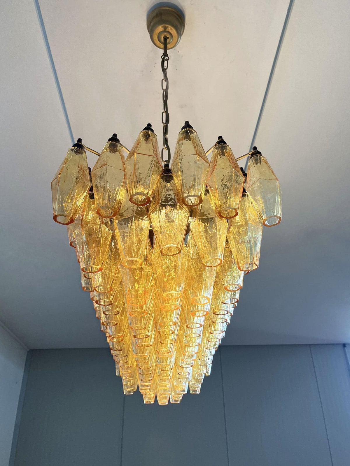 Murano Chandelier – Poliedri – 138 Glass