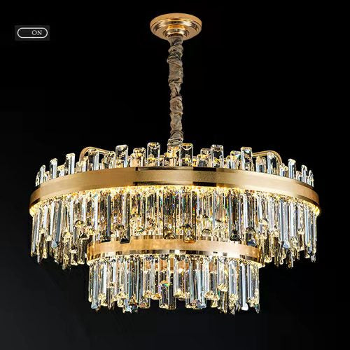 Modern Round / rectangular Crystal Chandelier Collection for Living Room / hallway / dining / bedroom