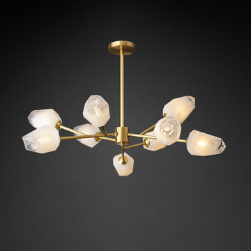 Mandy Modern Art Glass Lampshade Chandelier for Living Room
