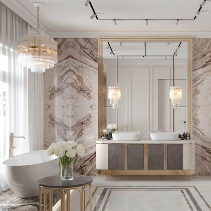 Light Luxury Modern Round Multi-Tiered Crystal Chandelier with Antique Brass Finish and Quality Materials