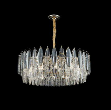 Modern Minimalist Art Designer Light Luxury Round Crystal Chandelier for Dining / Living Room