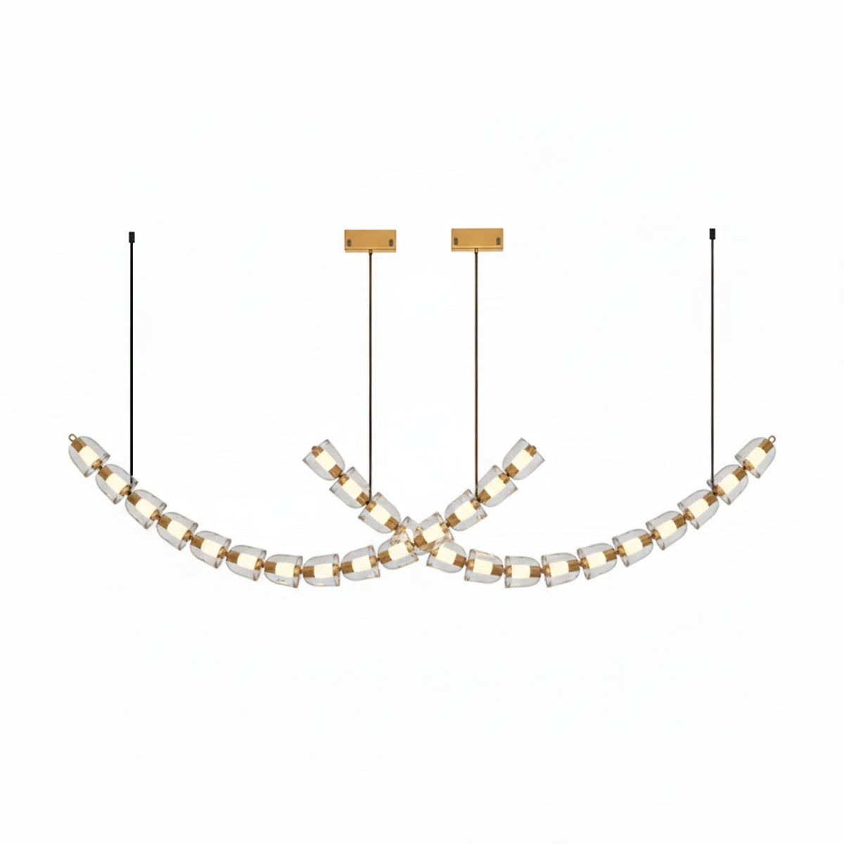 Gabriel Gold Crystal Chandelier