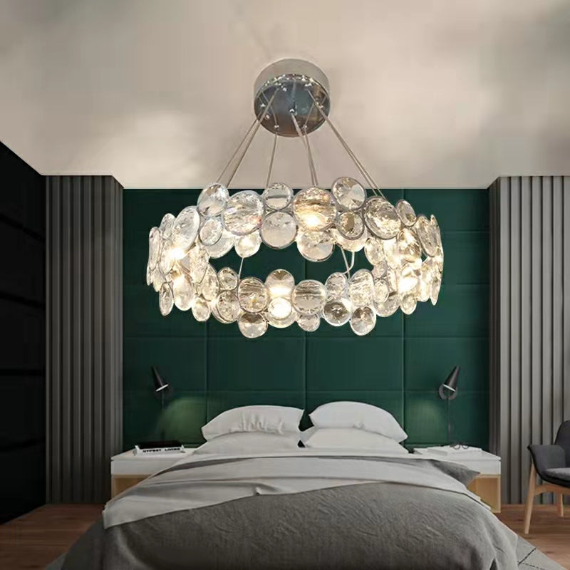 Designer Crystal Chandelier for Living Room Bedroom Ceiling Light