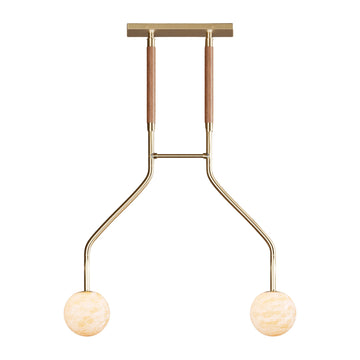 Peaks Alabaster Vanity Pendant