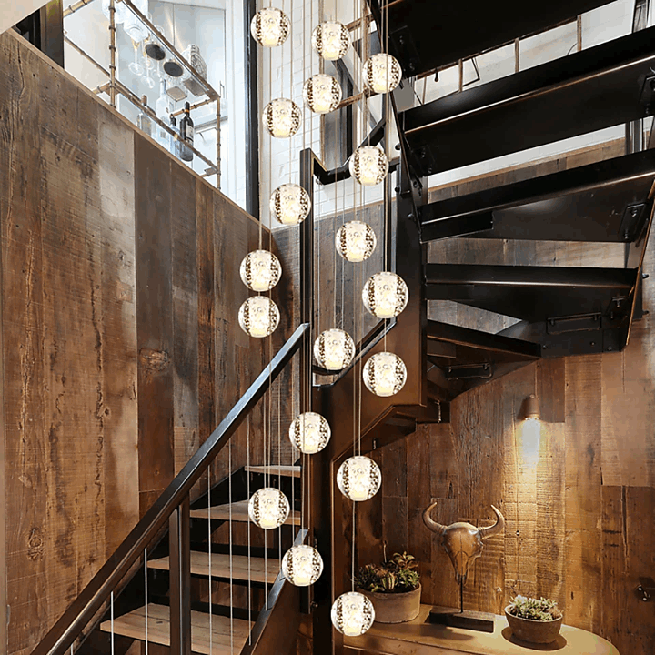 Adonis Suspension Water Drop Chandelier（ 43-Light Customized）