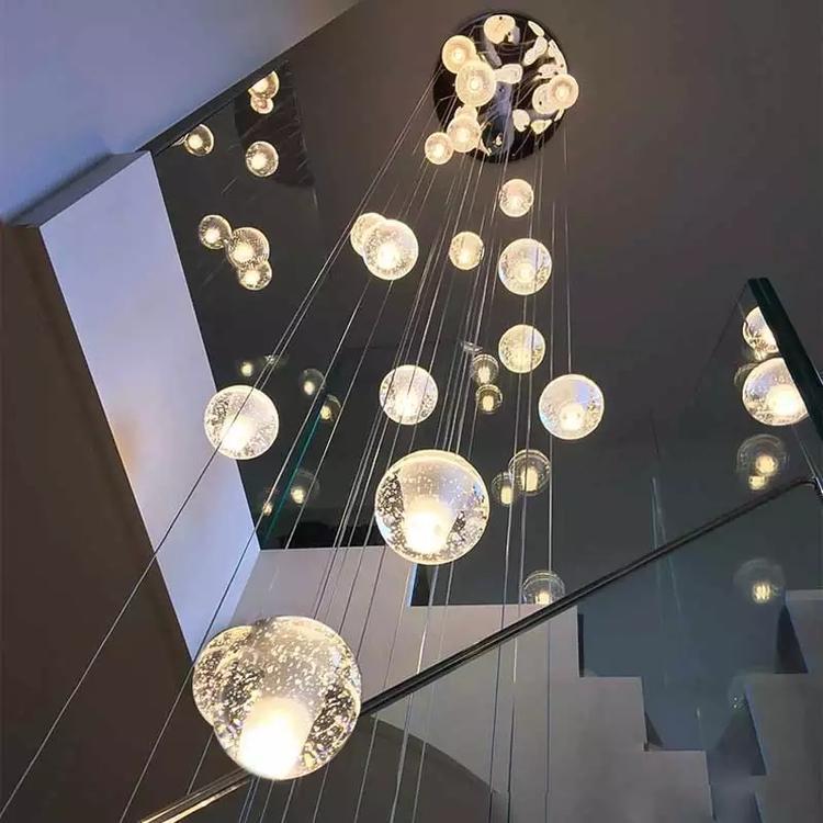 Adonis Suspension Water Drop Chandelier（ 43-Light Customized）