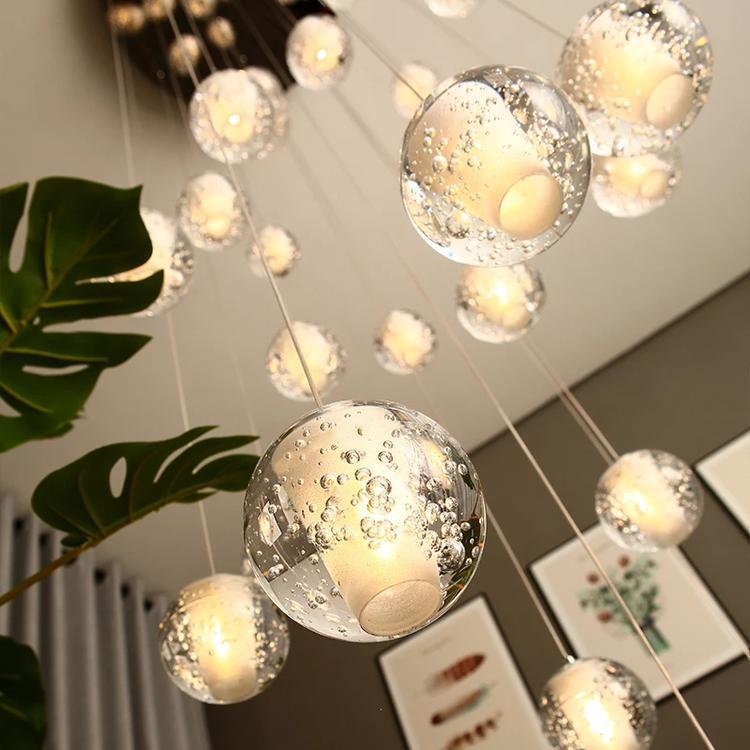 Adonis Suspension Water Drop Chandelier（ 43-Light Customized）
