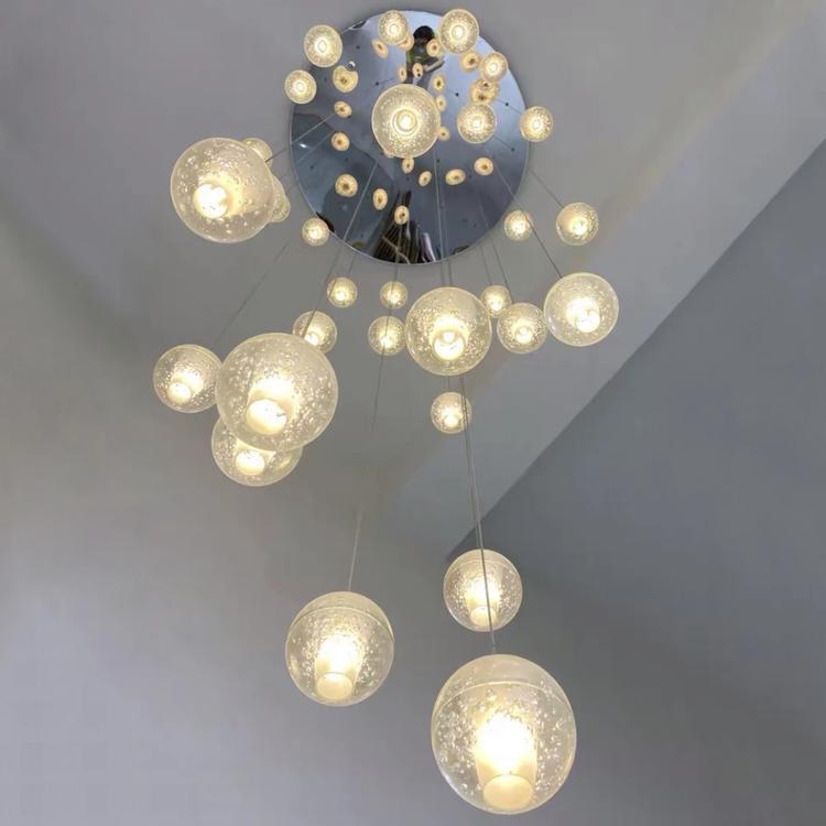 Adonis Suspension Water Drop Chandelier（ 43-Light Customized）
