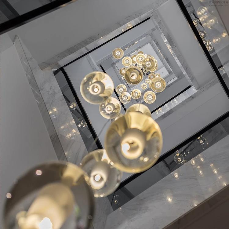 Adonis Suspension Water Drop Chandelier（ 43-Light Customized）