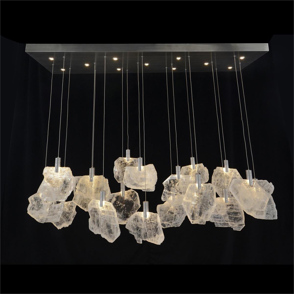 Selenite Pane Horizontal Chandelier 57-Inchw