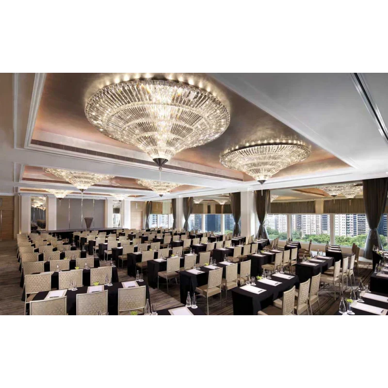 Modern Luxury Exquisite Flush Mount Crystal Chandelier for Low-Ceiling Space