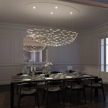 New Postmodern Round / oval 84 / 102 / 170 / 192 Leaves Art Design Chandelier