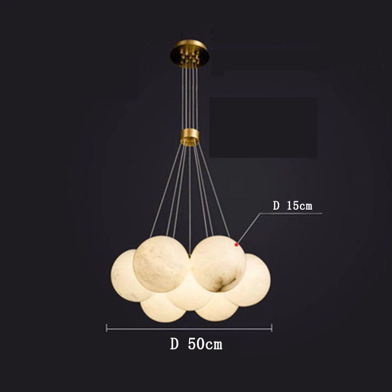 Alabaster Anne Ceiling Pendant 7 / 19 Lights