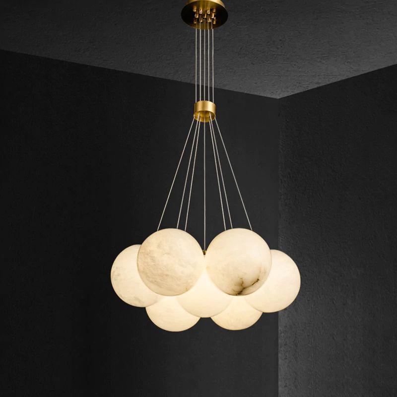 Alabaster Anne Ceiling Pendant 7 / 19 Lights