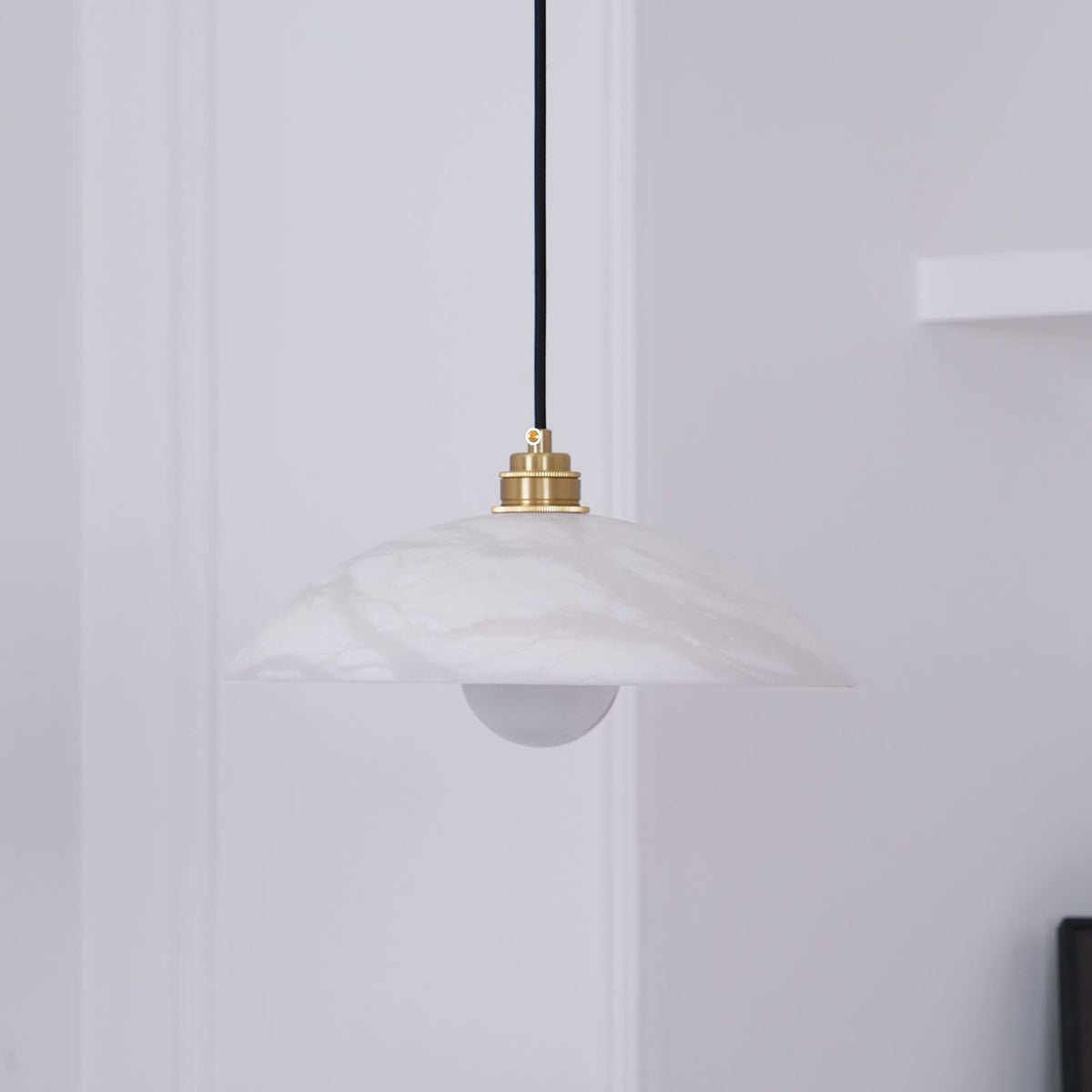 Alabaster Dome Swag Pendant Lamp