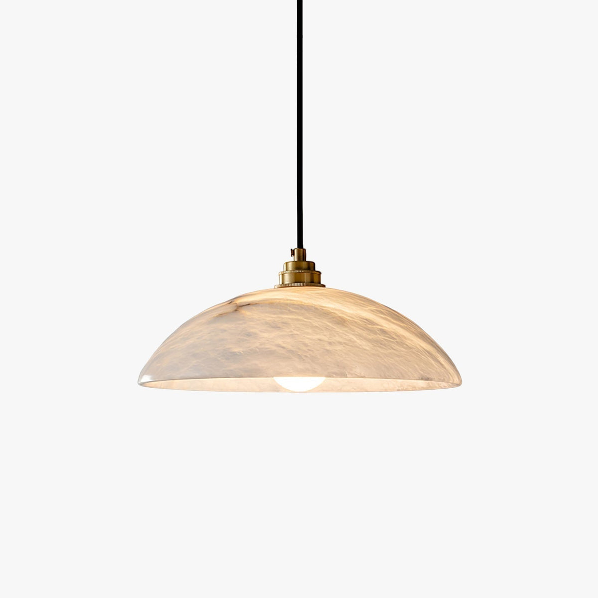 Alabaster Dome Swag Pendant Lamp