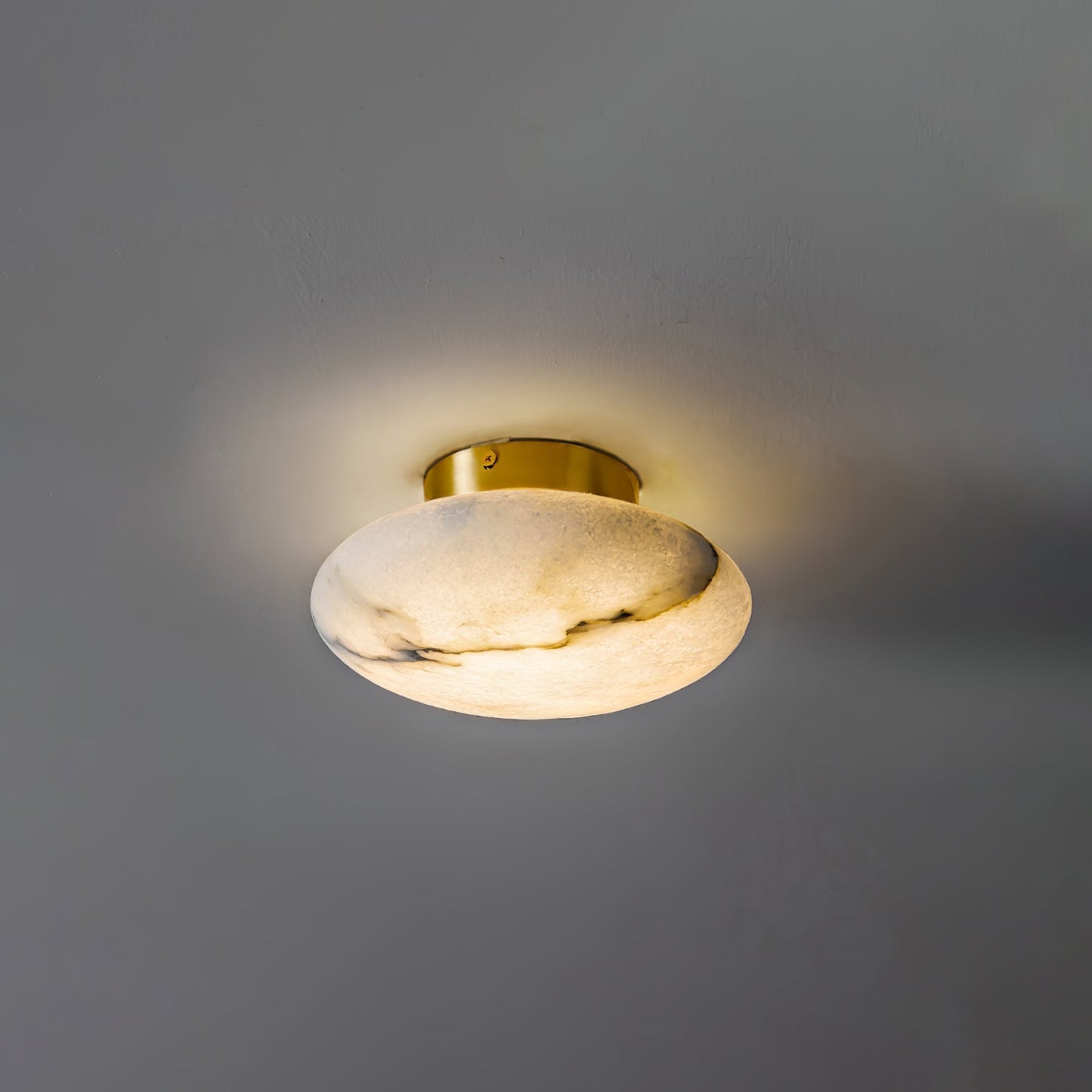 Alabaster Oval Ceiling Lamp - Vakkerlight