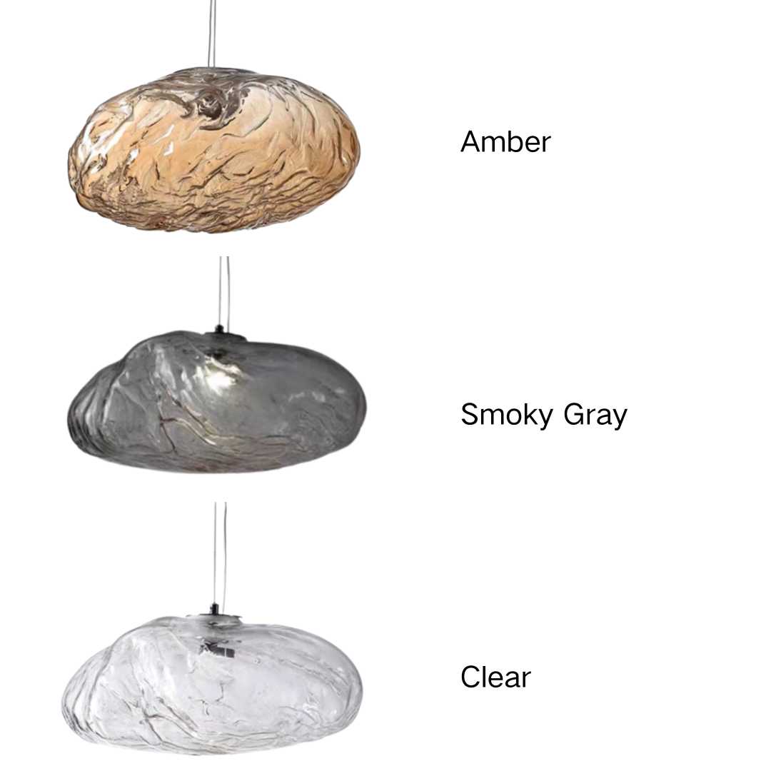 Extra Large Nordic Minimalist Glass Cloud Decorative Chandelier for Stairs / living Room / high-Ceiling Room