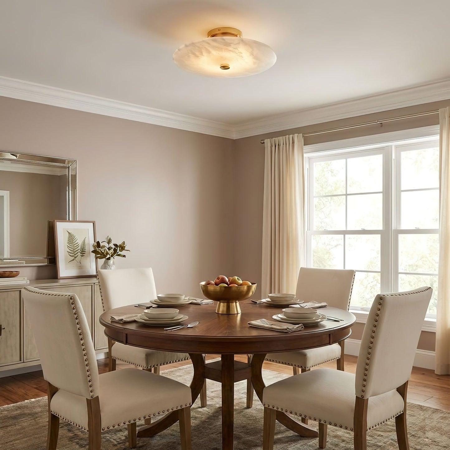 Ankeny Alabaster Ceiling Lamp - Vakkerlight