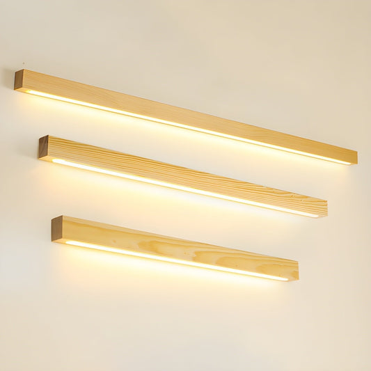 Arlo Linear Wood Wall Light – Natural Warmth Slim Modern Design