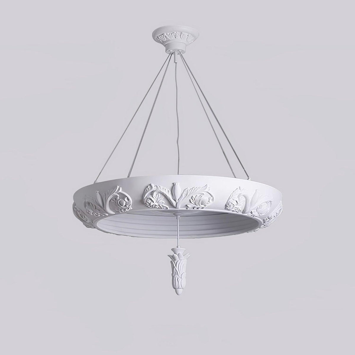 Artistic Carved Plaster Chandelier