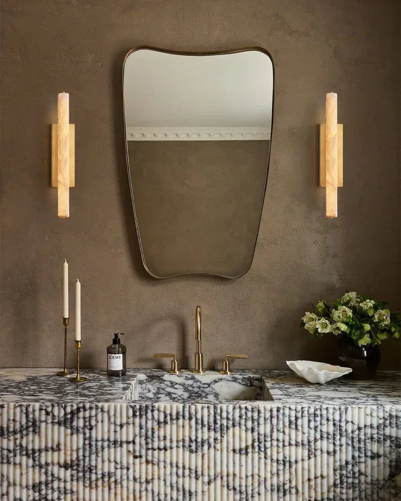 Audubon Alabaster Single Sconce
