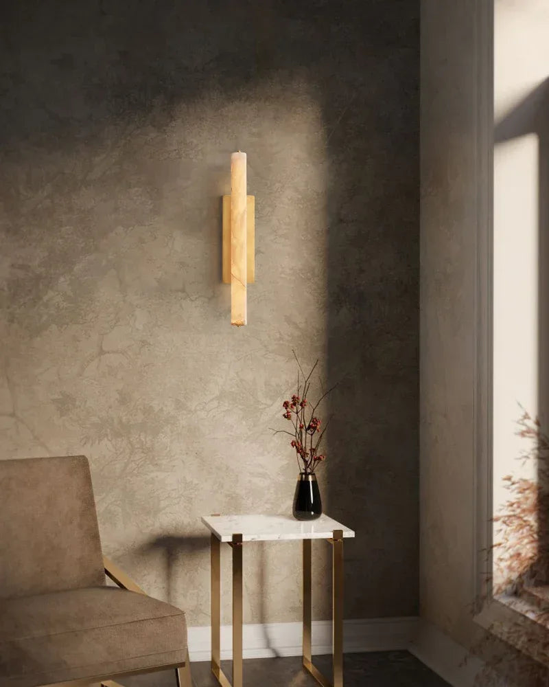 Audubon Alabaster Single Sconce