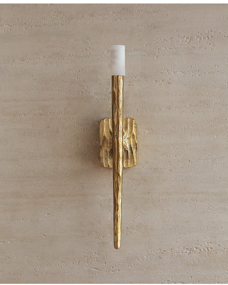 Aurelian Sculpted Alabaster Wall Sconce