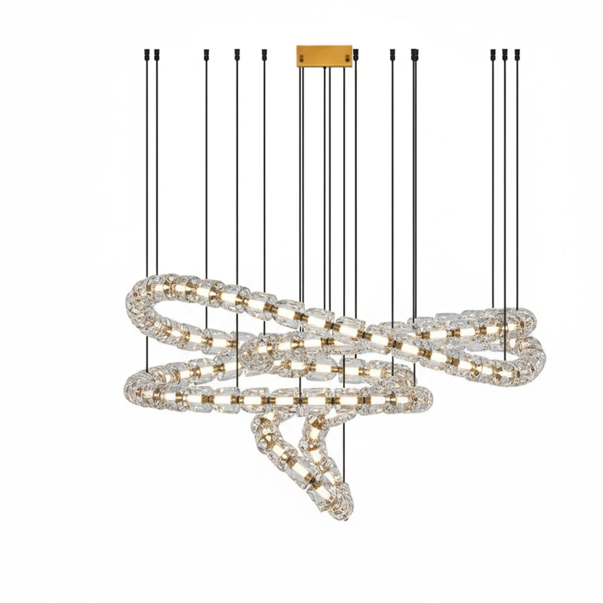 Gabriel Gold Crystal Chandelier
