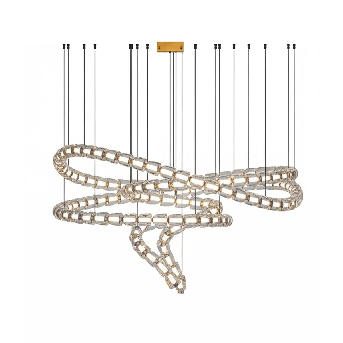 Gabriel Gold Crystal Chandelier