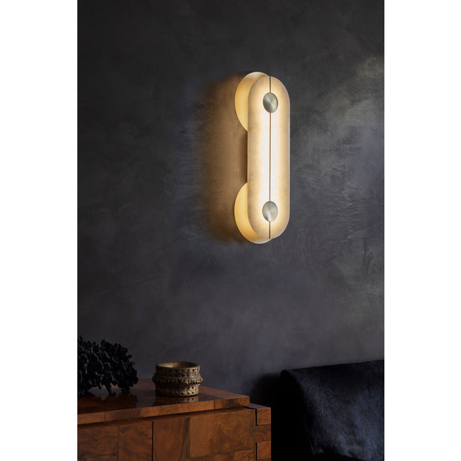 Brace Alabaster Wall Sconce