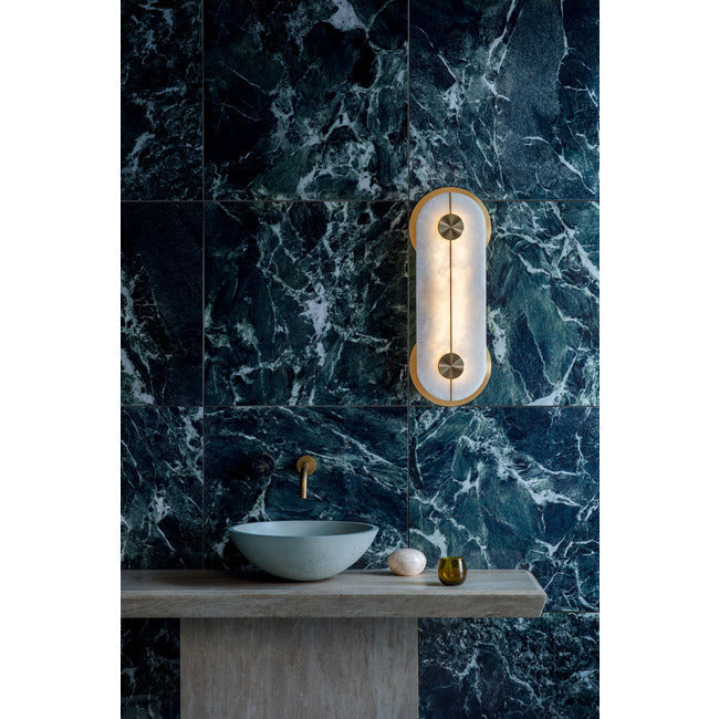 Brace Alabaster Wall Sconce