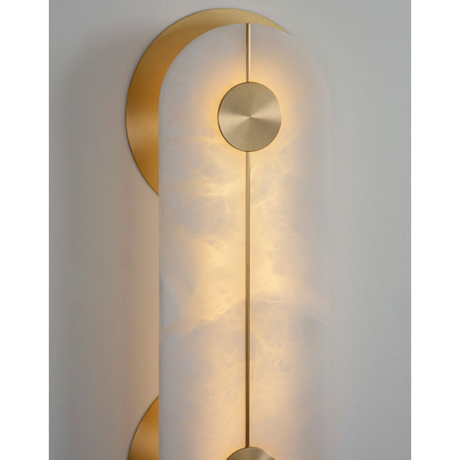Brace Alabaster Wall Sconce